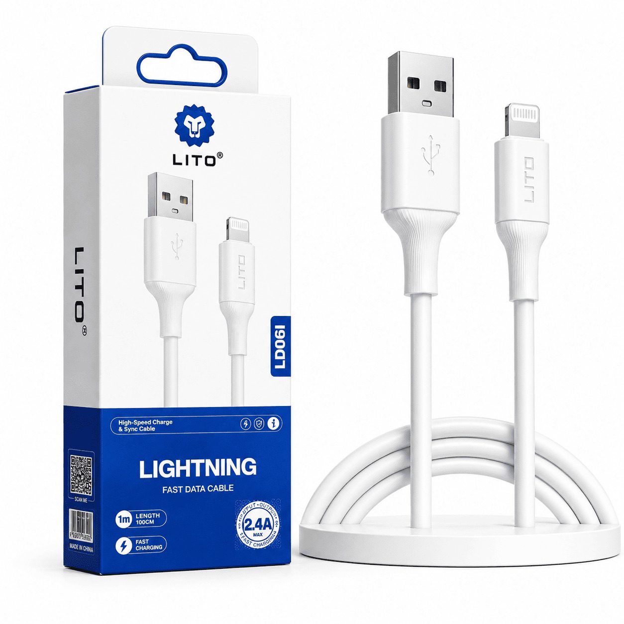 WM-LD06I LITO USB-A to Lightning Data Cable - Image 1