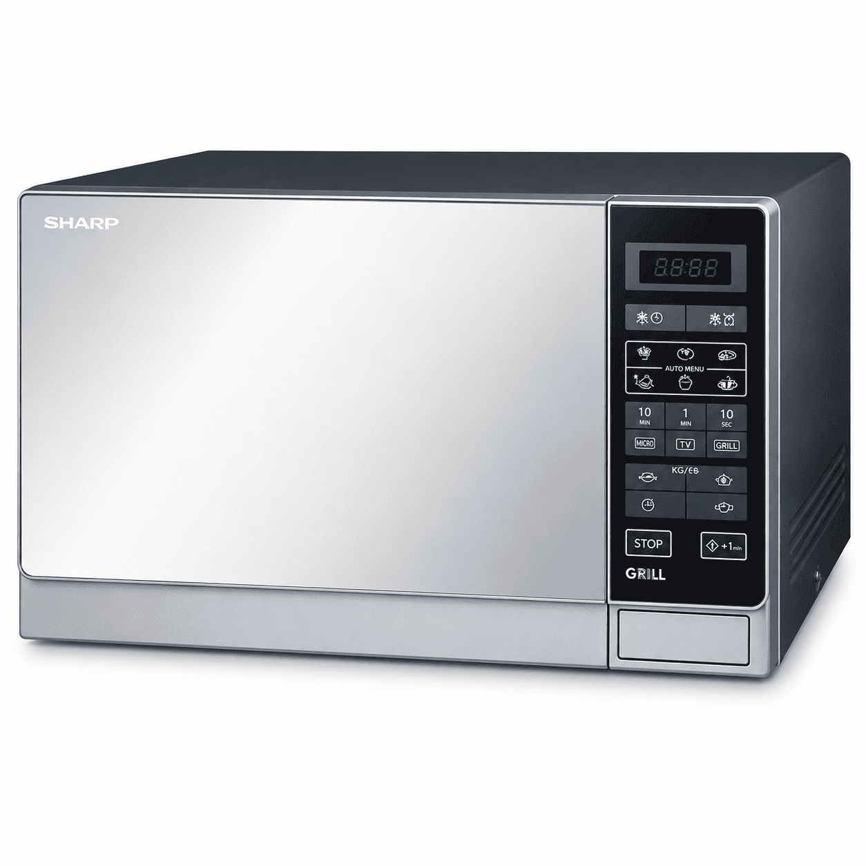 SHA-R20MTS Sharp 20L Digital Panel Microwave Oven Silver - R20MT(S) - Image 1